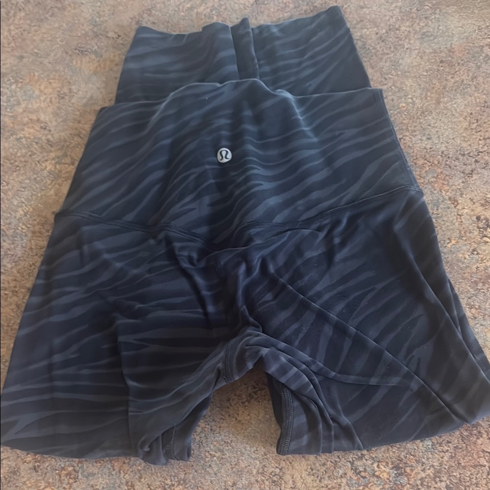 lululemon athletica Black Zebra Print Kids Bottoms